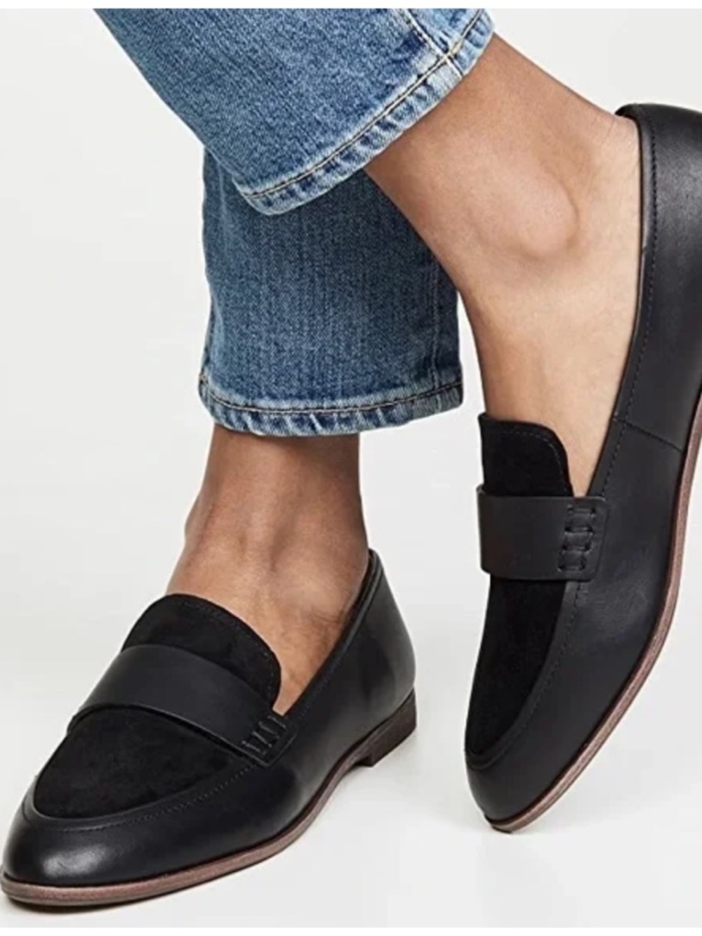 Madewell The Alex Loafer in Leather and Suede
